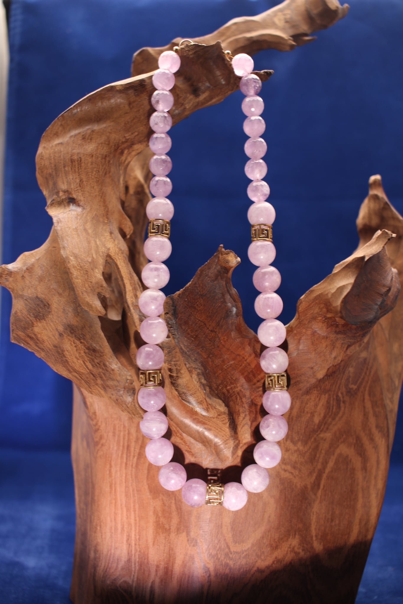 18" Lavender Amethyst Gold on Silver Necklace – Handmade Gemstone Jewelry