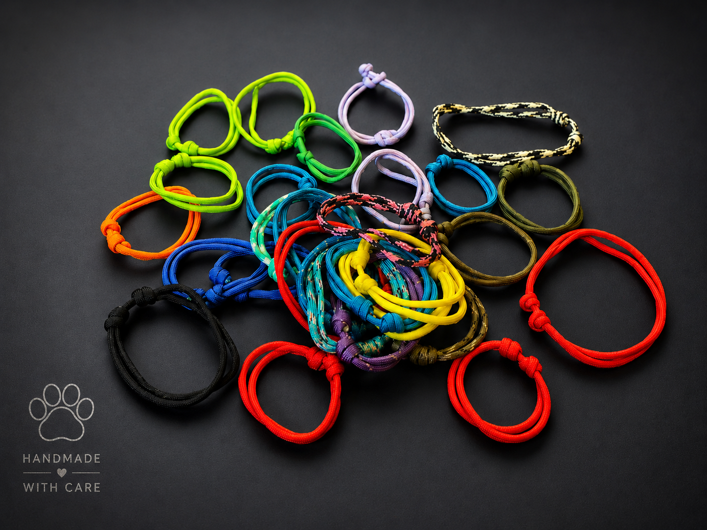 Multi Colour paracord puppy ID collars