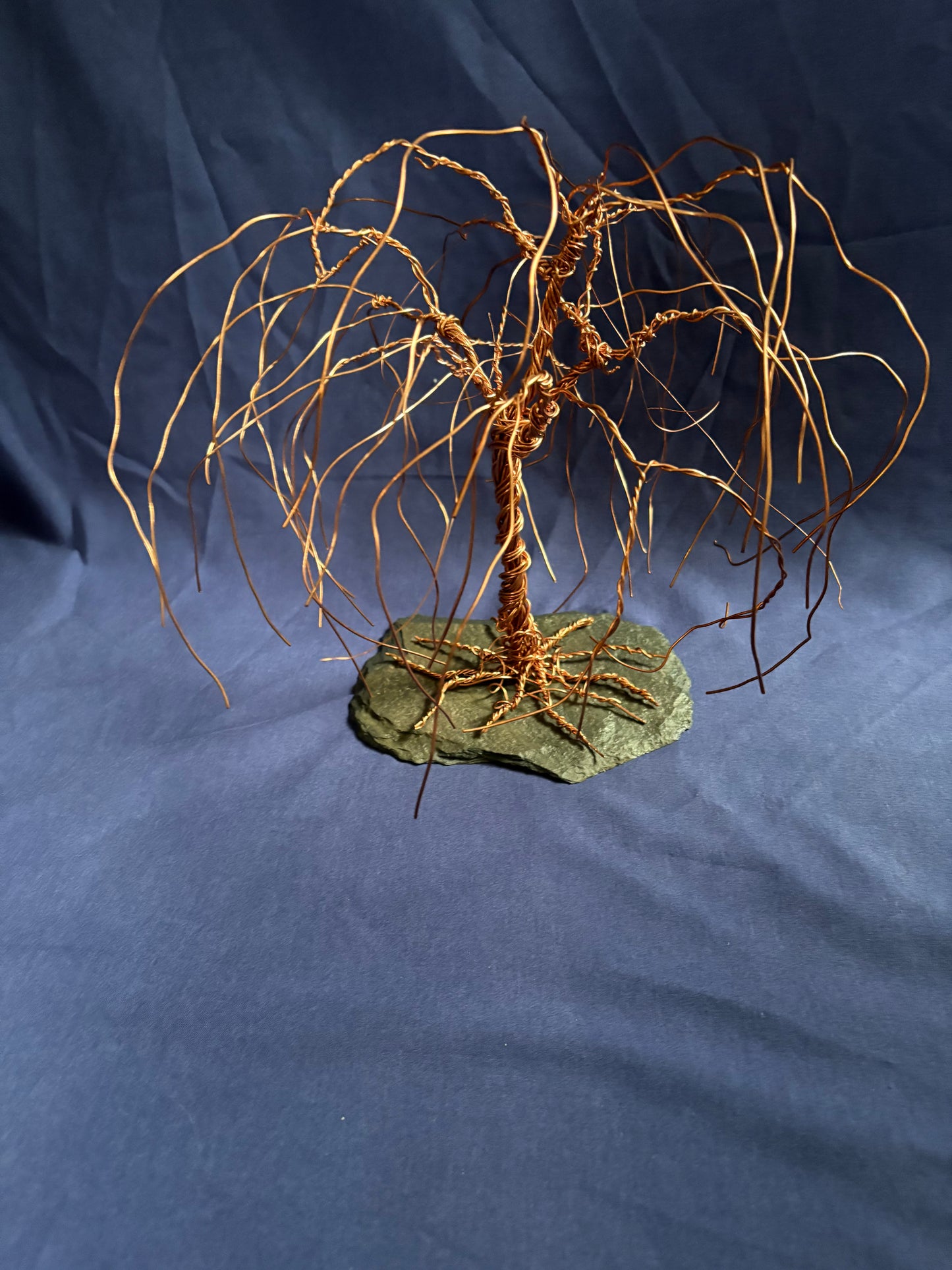 Copper Wire Willow Tree Sculpture – Handmade Wire Art