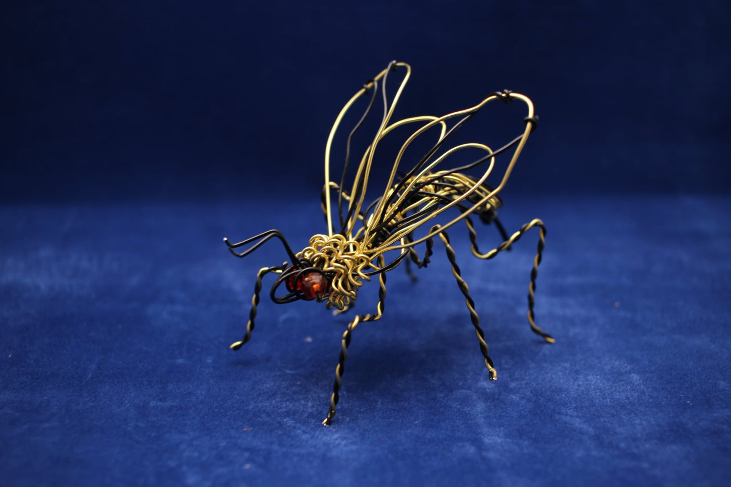 Handcrafted Aluminium Wire Bee Sculpture