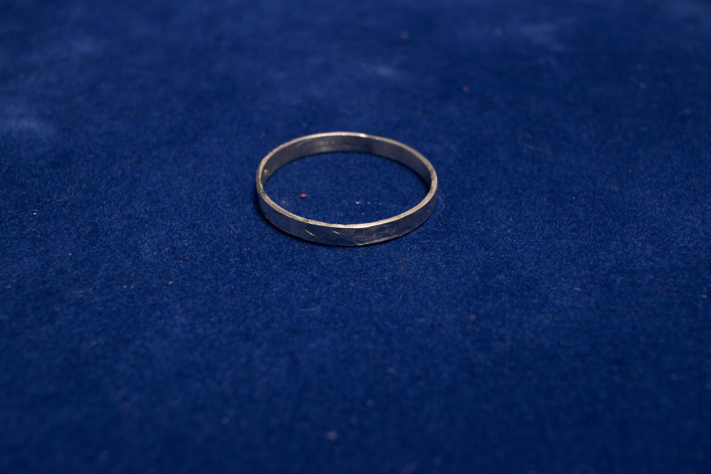 Sterling Silver2.7mm Hammered Ring size Y