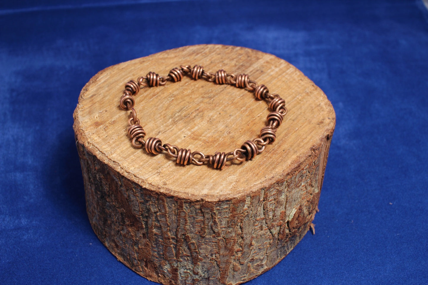 Chunky Link Copper Bracelet