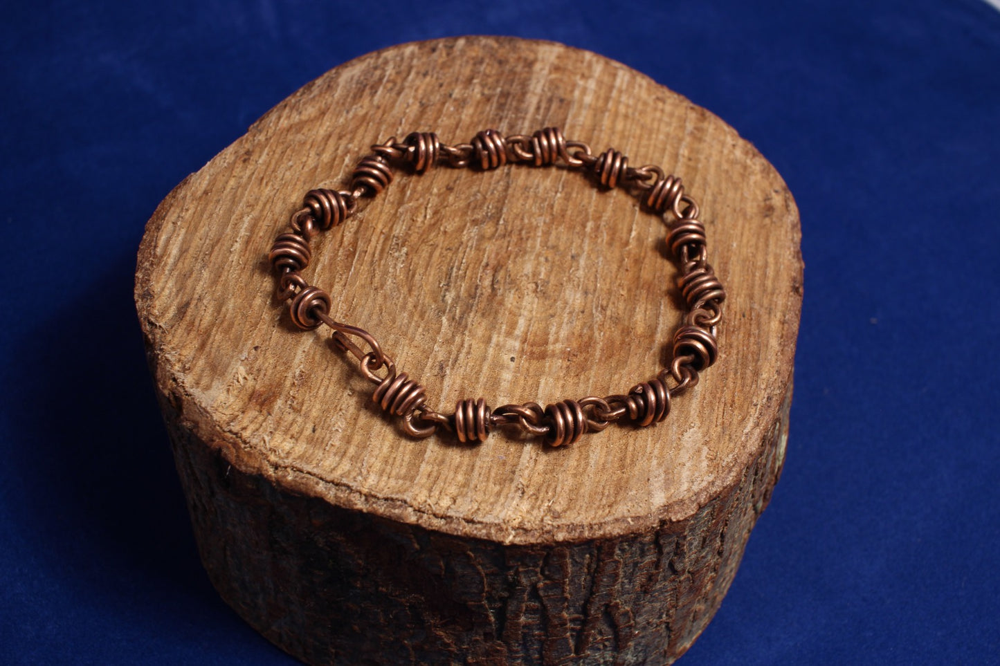Chunky Link Copper Bracelet