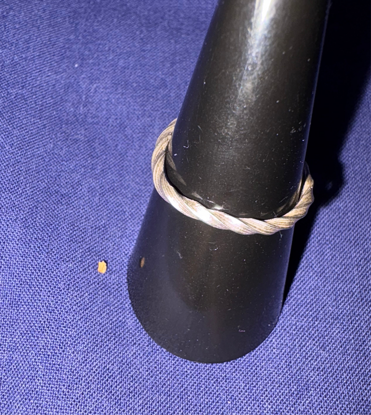 Twisted Silver Wire Ring – Handmade