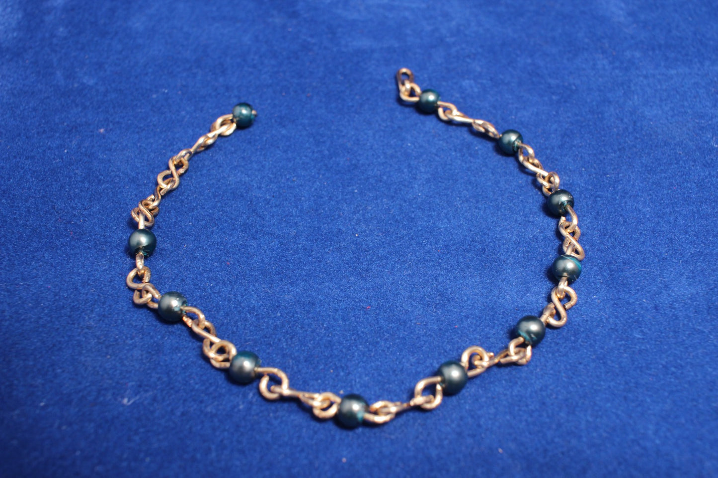 Matching Infinity & Heart Link Bracelet Set