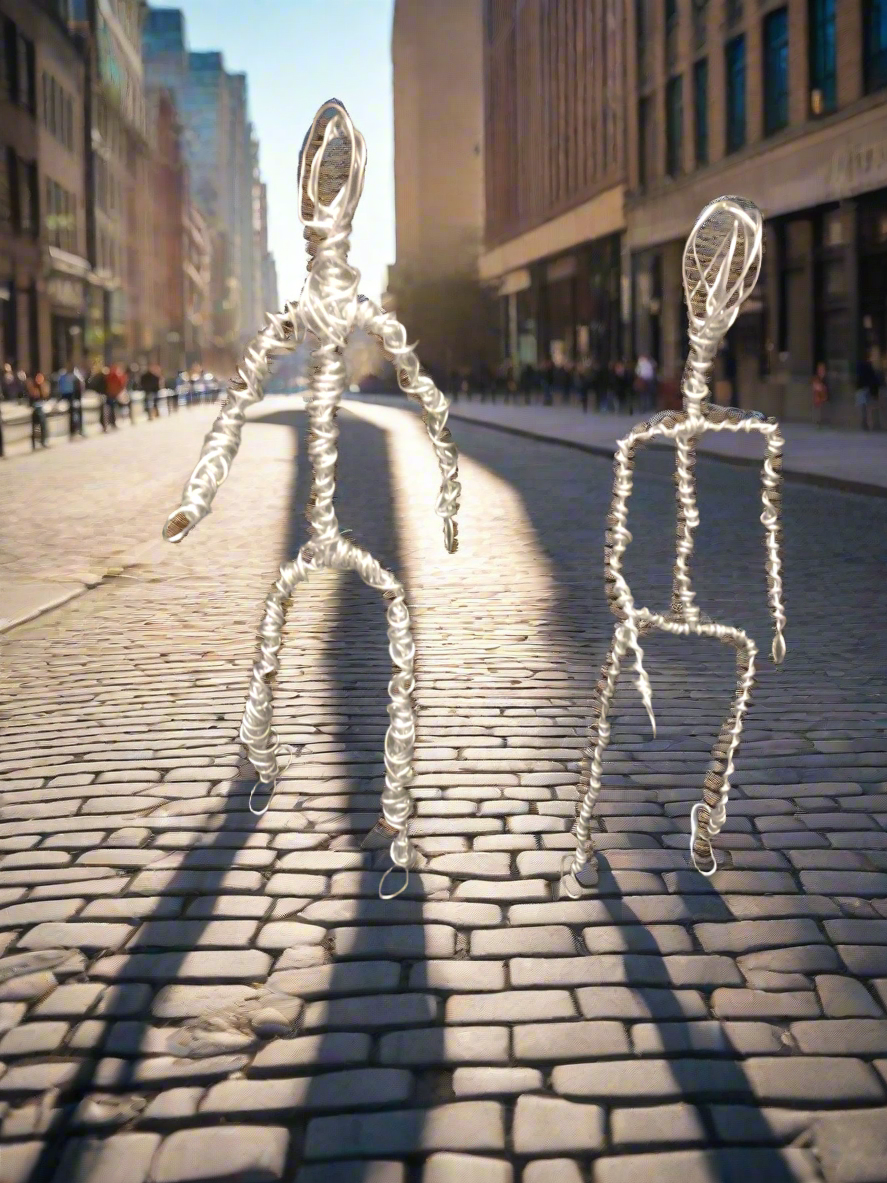 Handmade Metal Wire Armature Figures – Artistic Ornament