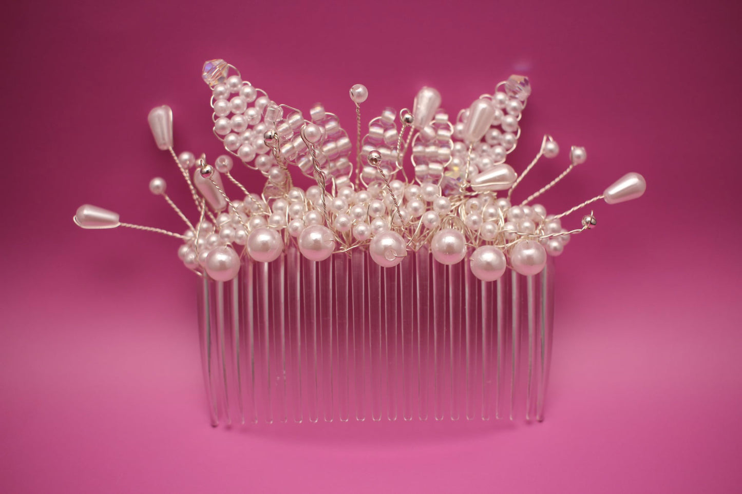 Pearl & Crystal Bridal Hair Comb