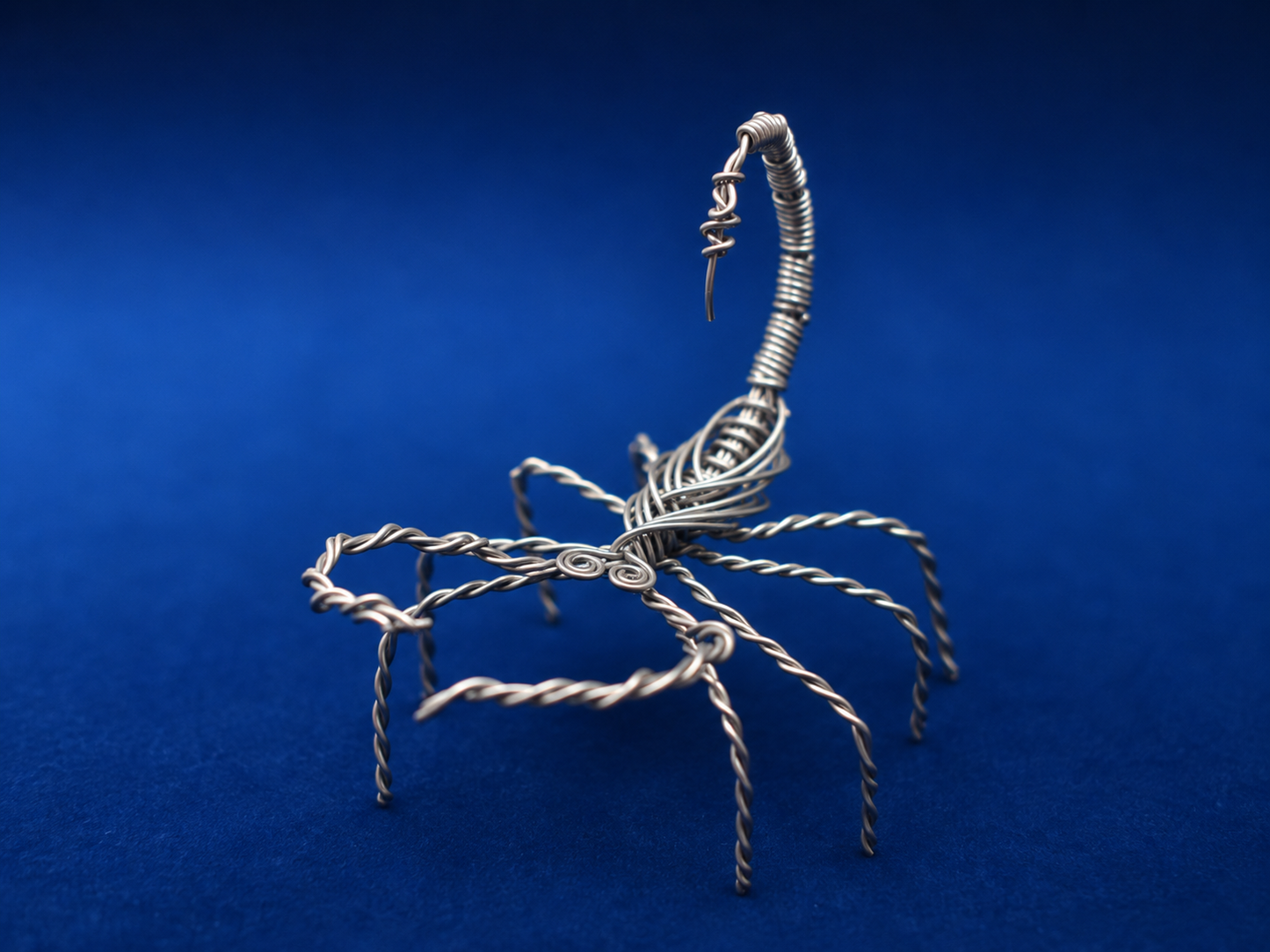Stainless Steel Wire Scorpion Sculpture