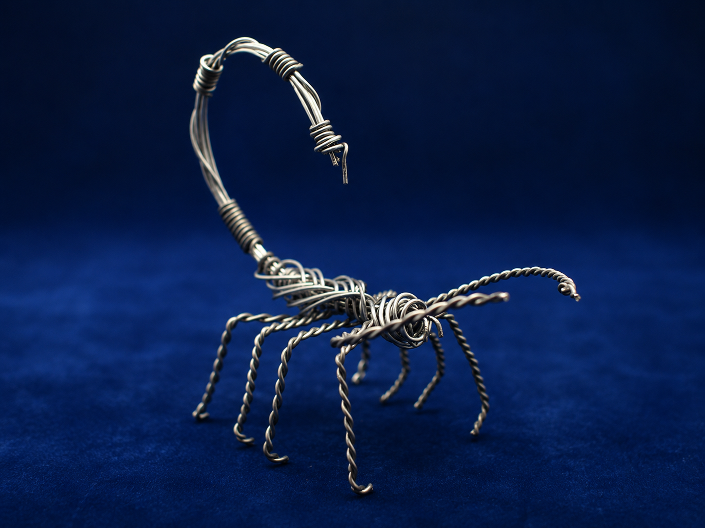 Stainless Steel Wire Scorpion Sculpture
