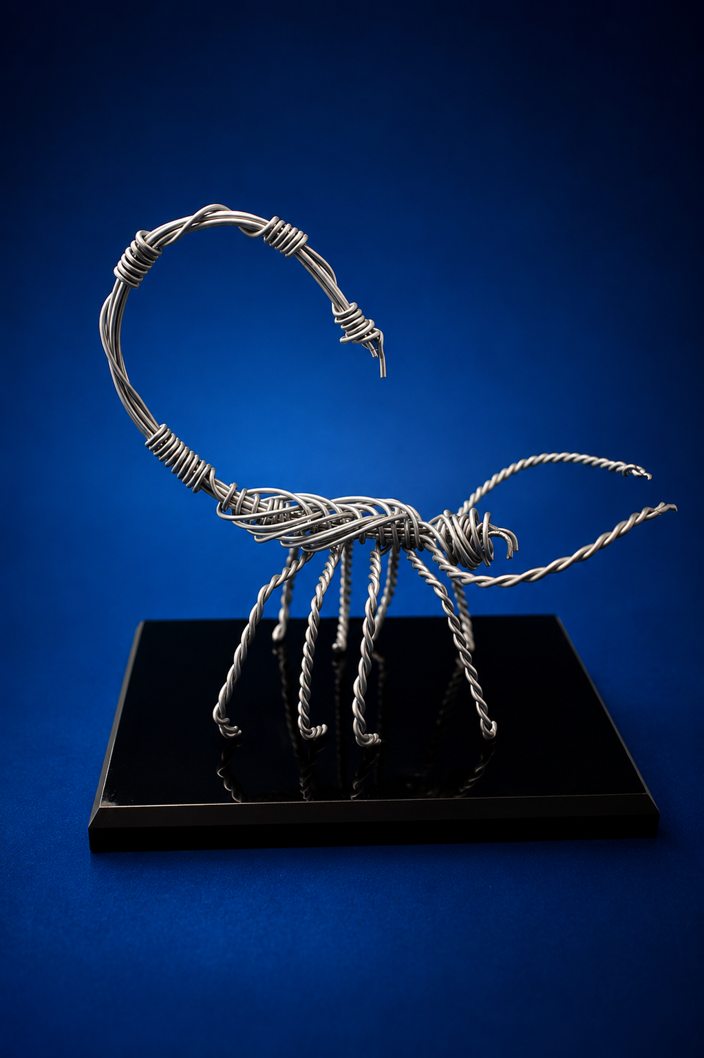 Stainless Steel Wire Scorpion Sculpture
