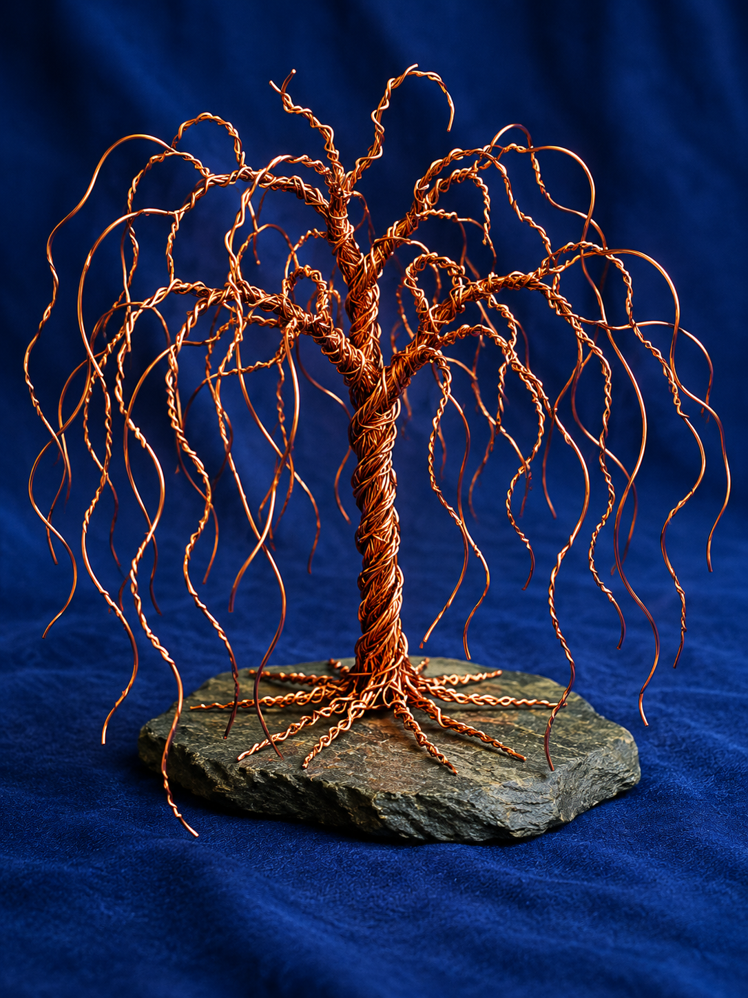 Copper Wire Willow Tree Sculpture