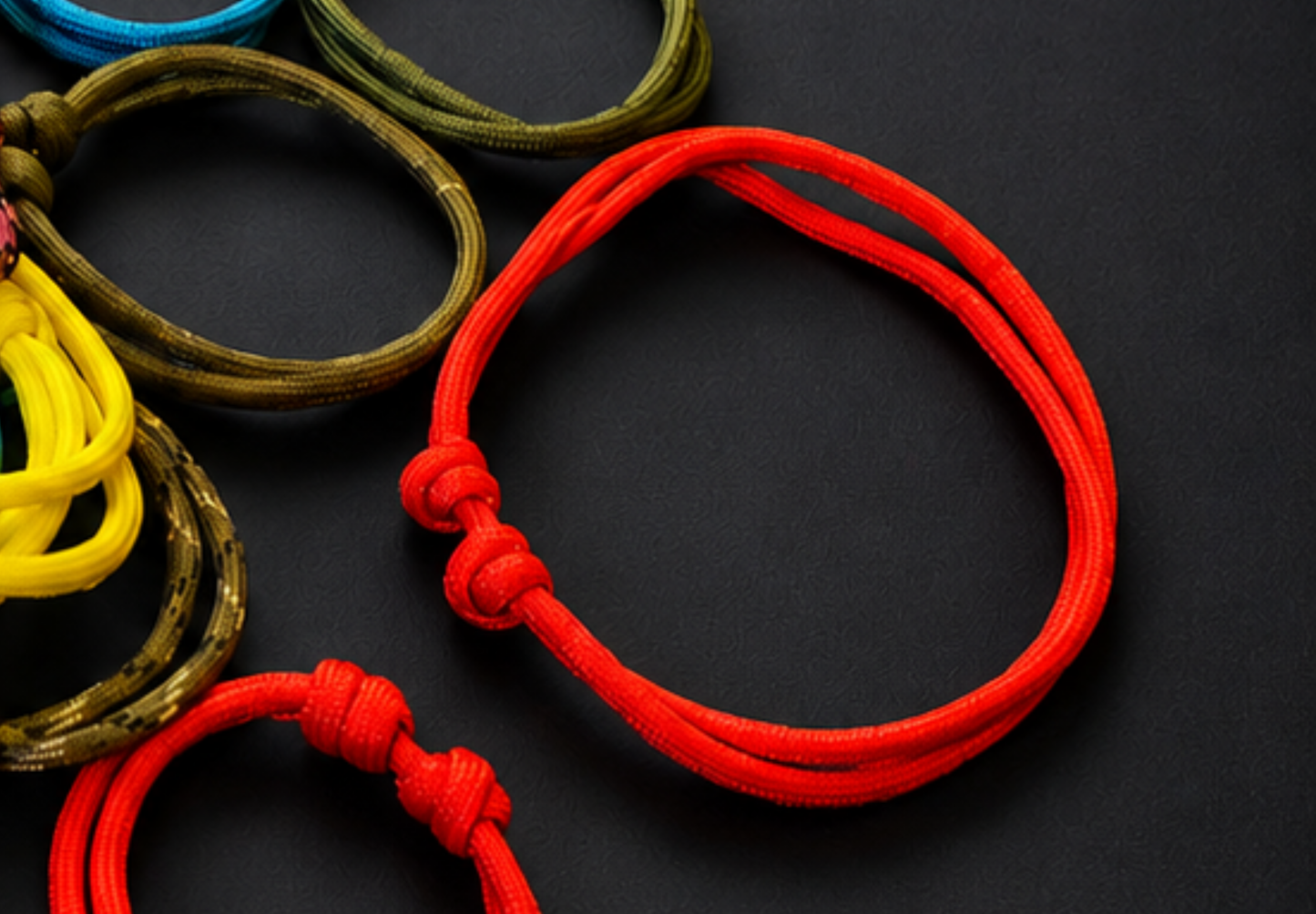 Multi Colour paracord puppy ID collars
