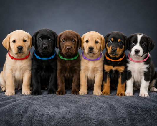Multi Colour paracord puppy ID collars