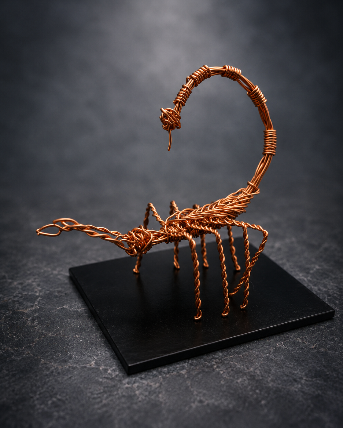 Copper Wire Scorpion Sculpture – Small
