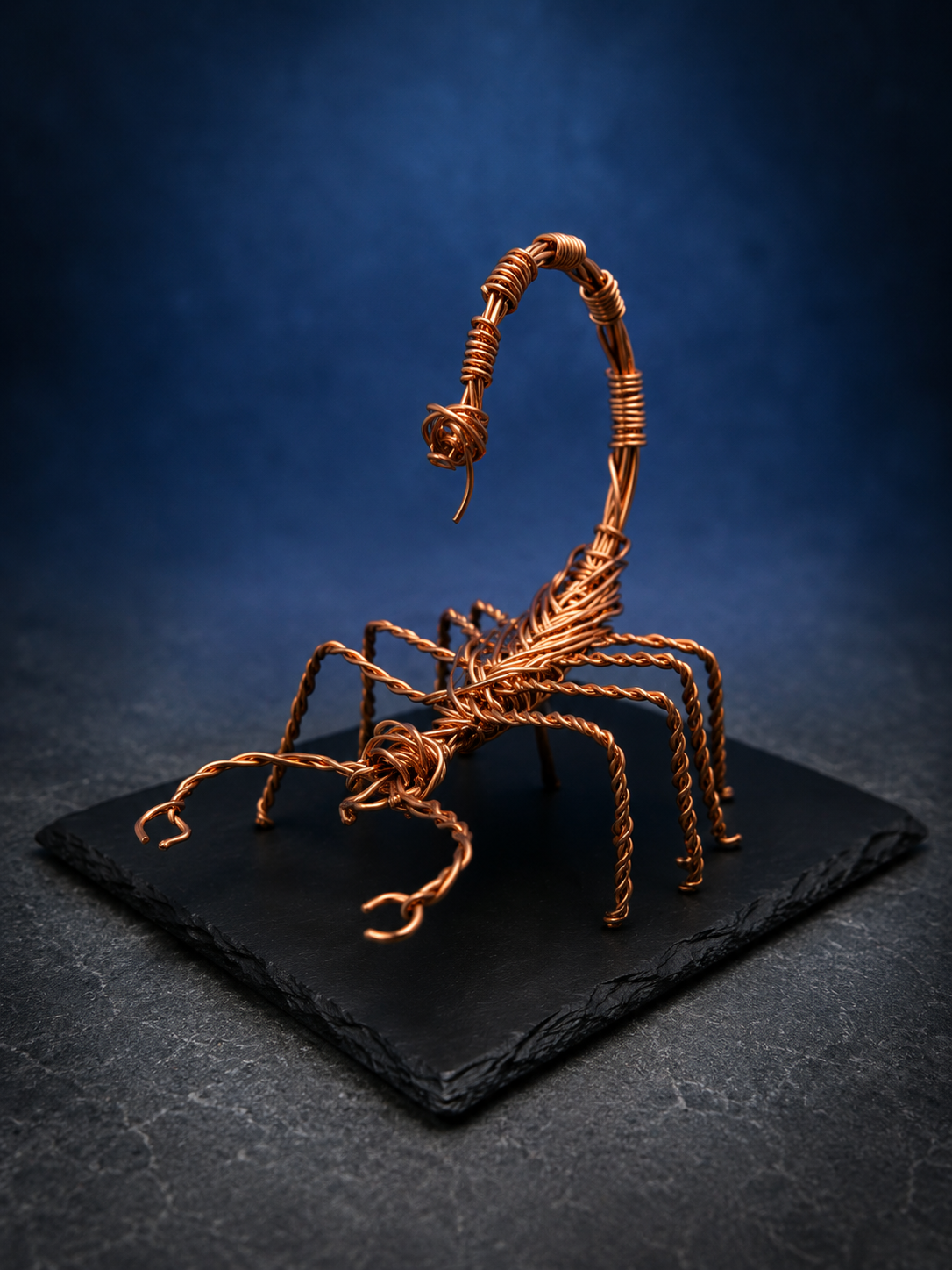 Copper Wire Scorpion Sculpture – Small