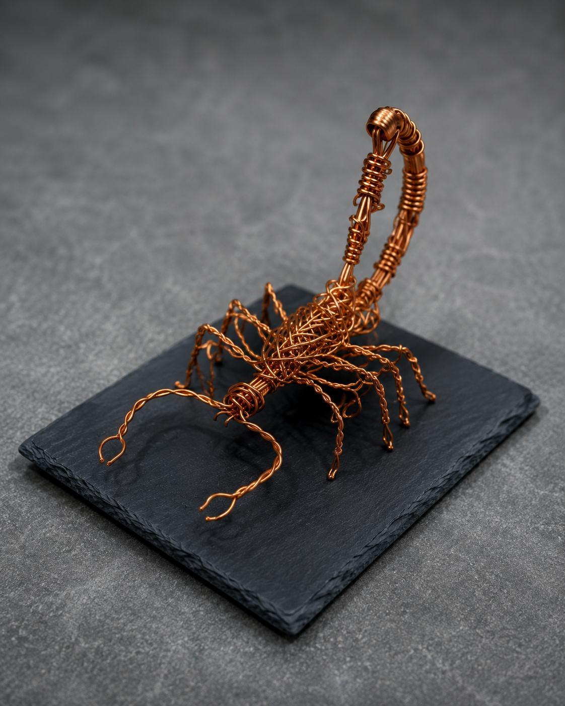 Copper Wire Scorpion Sculpture – Small