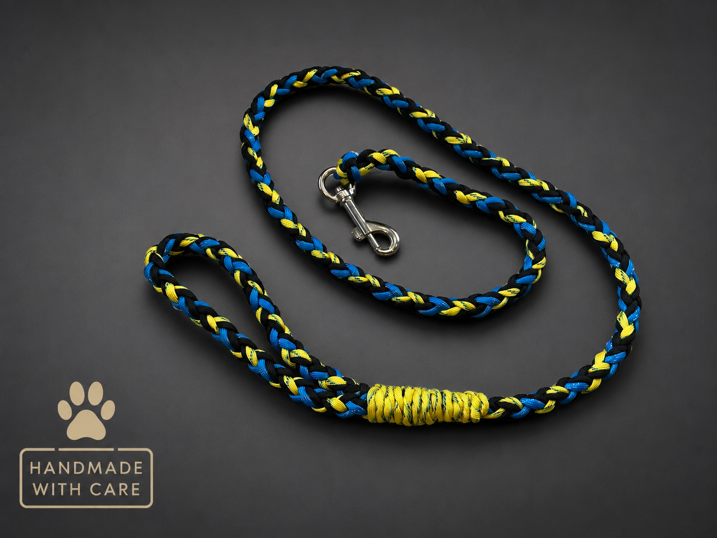 4ft 5" multi colour hi viz dog lead large hook