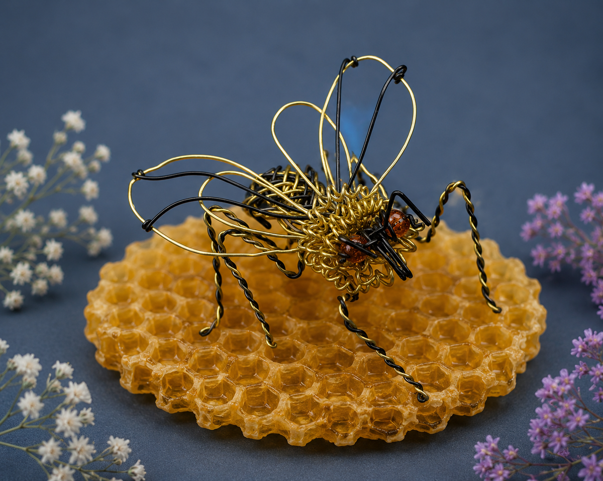 Manchester Bee – Wire Sculpture