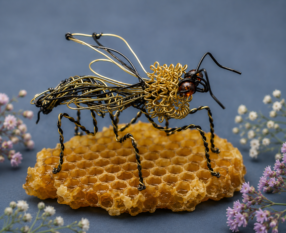 Manchester Bee – Wire Sculpture