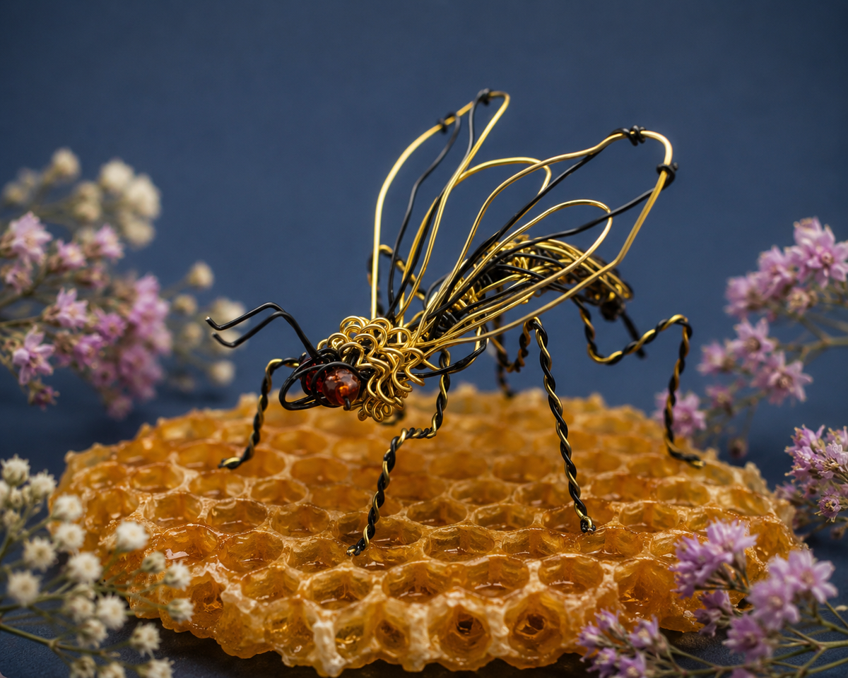 Manchester Bee – Wire Sculpture