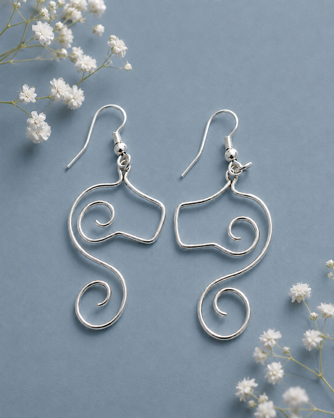 Sterling Silver Seahorse Earrings – Handcrafted Ocean-Inspired Jewellery