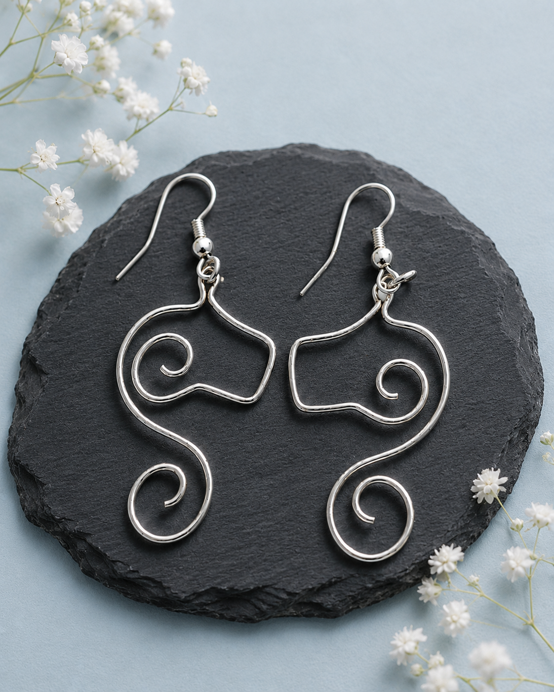 Sterling Silver Seahorse Earrings – Handcrafted Ocean-Inspired Jewellery
