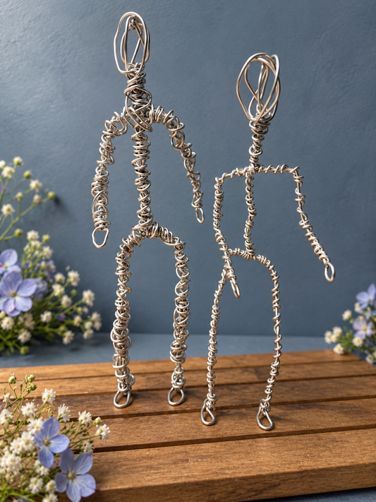 Handmade Wire Figures – Pair
