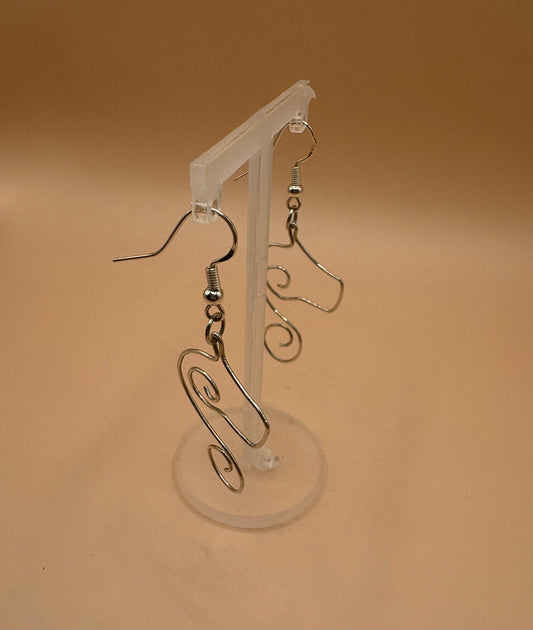 Sterling Silver Seahorse Shaped Earrings - Handcrafted Ocean-Inspired Jewellery