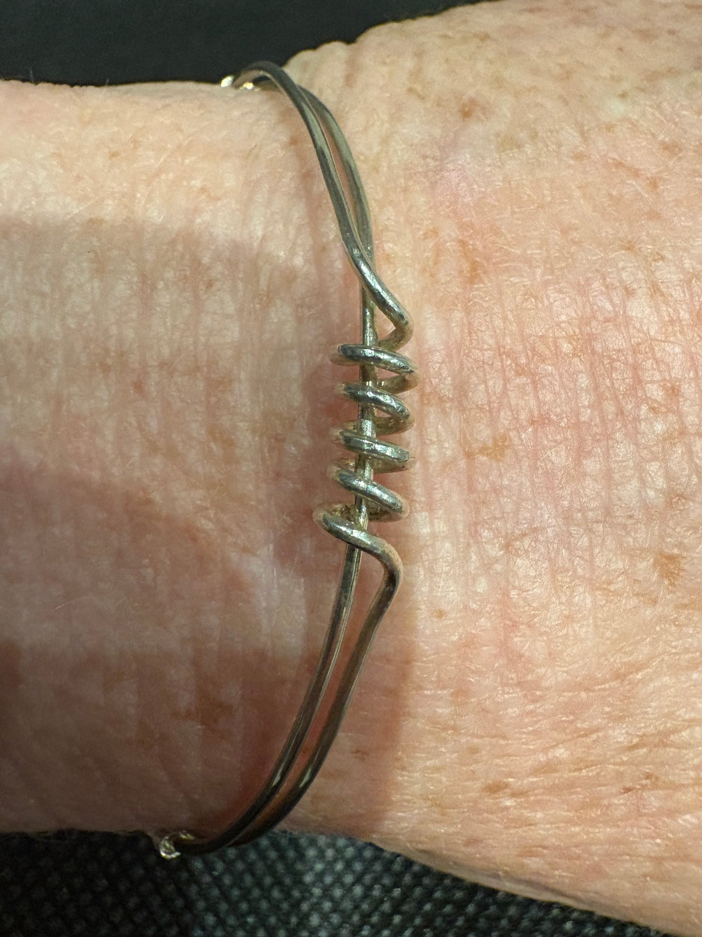 Handcrafted Sterling Silver Bangle with Reversible Design