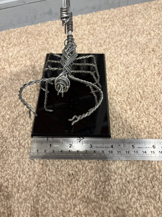 Handcrafted Silver Wire Scorpion Sculpture – Artistic Metal Decor