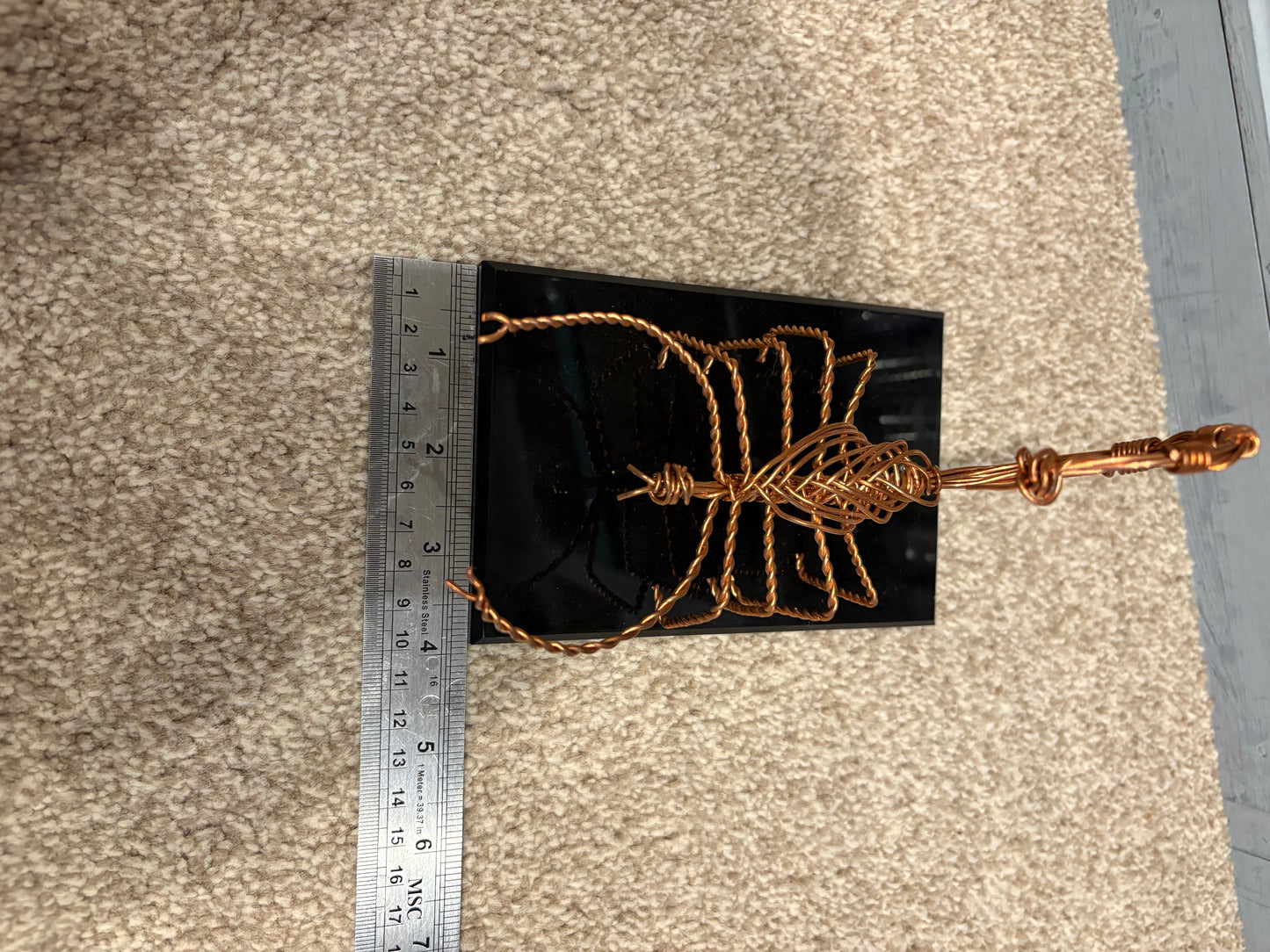 Handcrafted Copper Wire Scorpion Sculpture – Artistic Home Decor