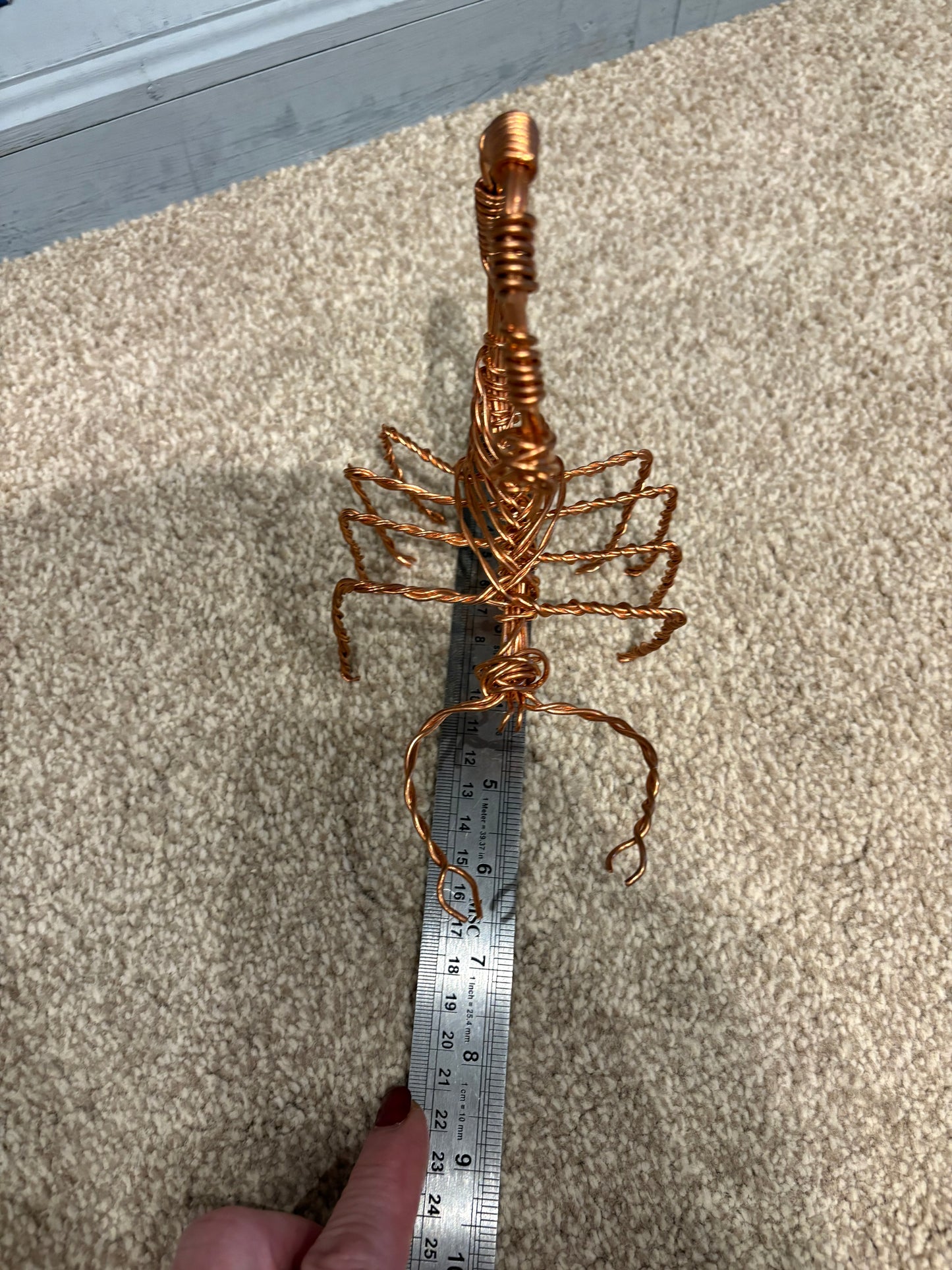 Handcrafted Copper Wire Scorpion Sculpture – Artistic Home Decor