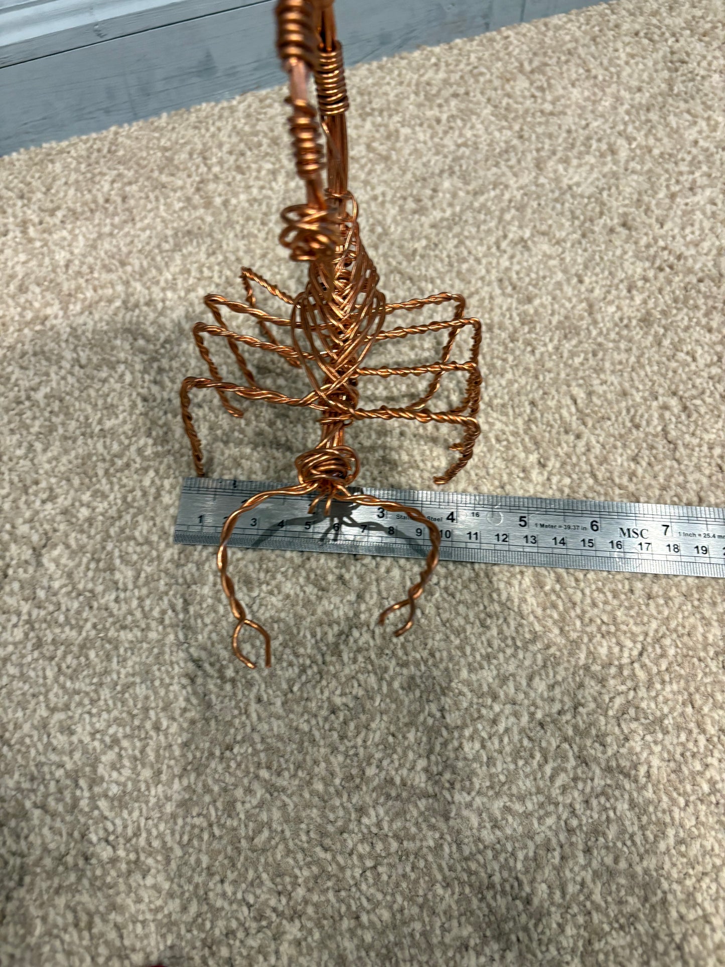 Handcrafted Copper Wire Scorpion Sculpture – Artistic Home Decor