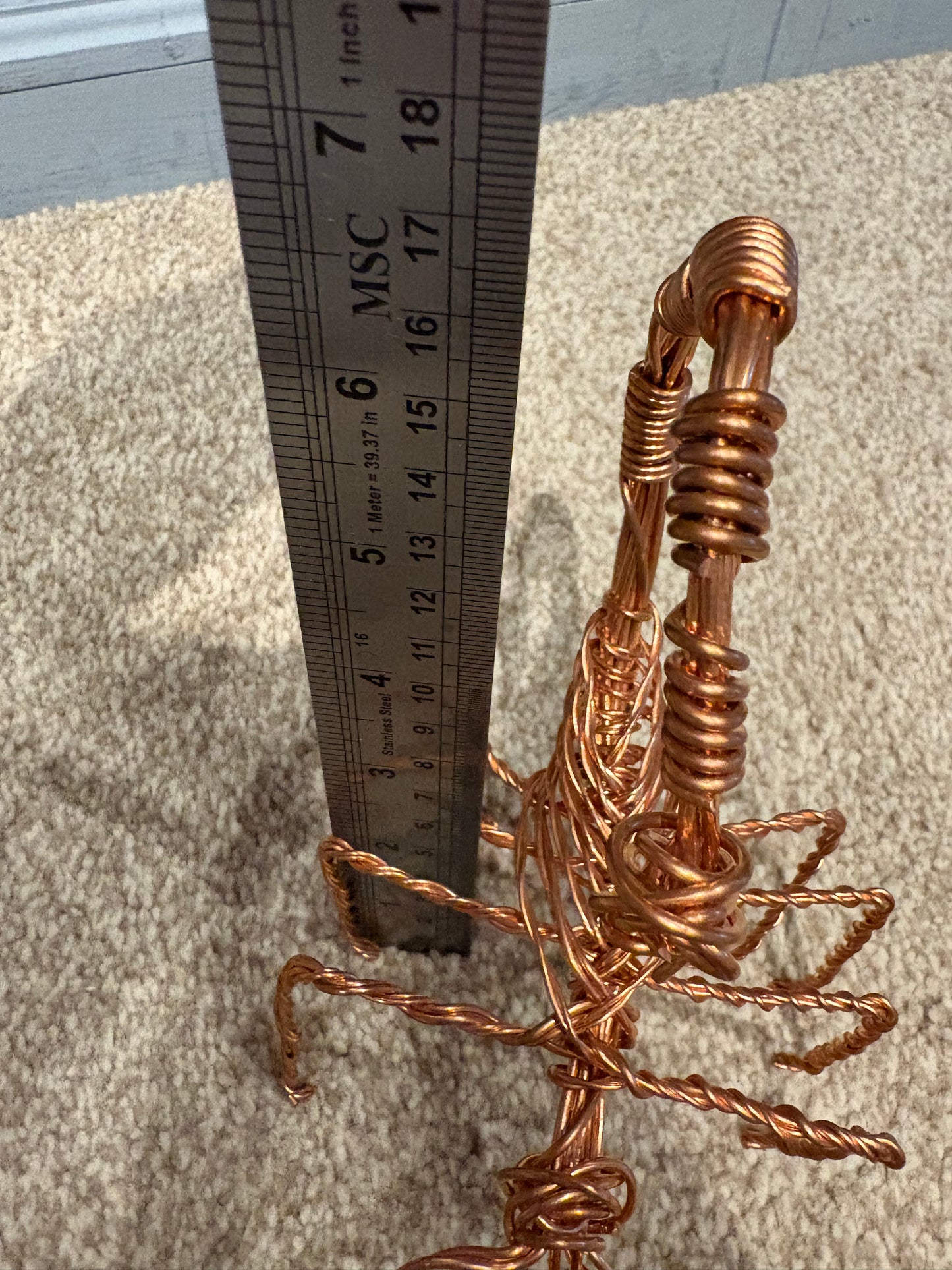 Handcrafted Copper Wire Scorpion Sculpture – Artistic Home Decor