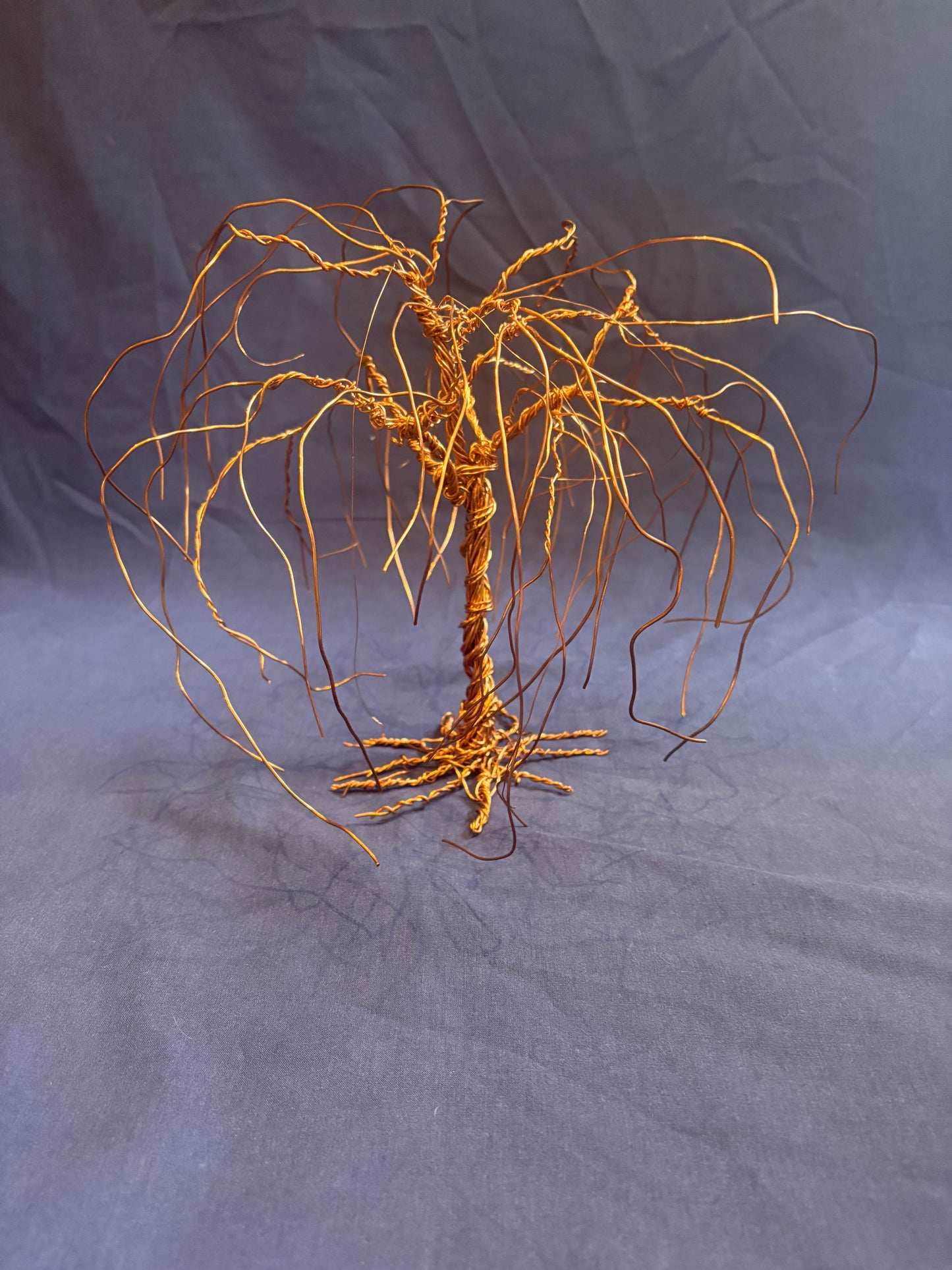 Copper Wire Willow Tree Sculpture – Handmade Wire Art
