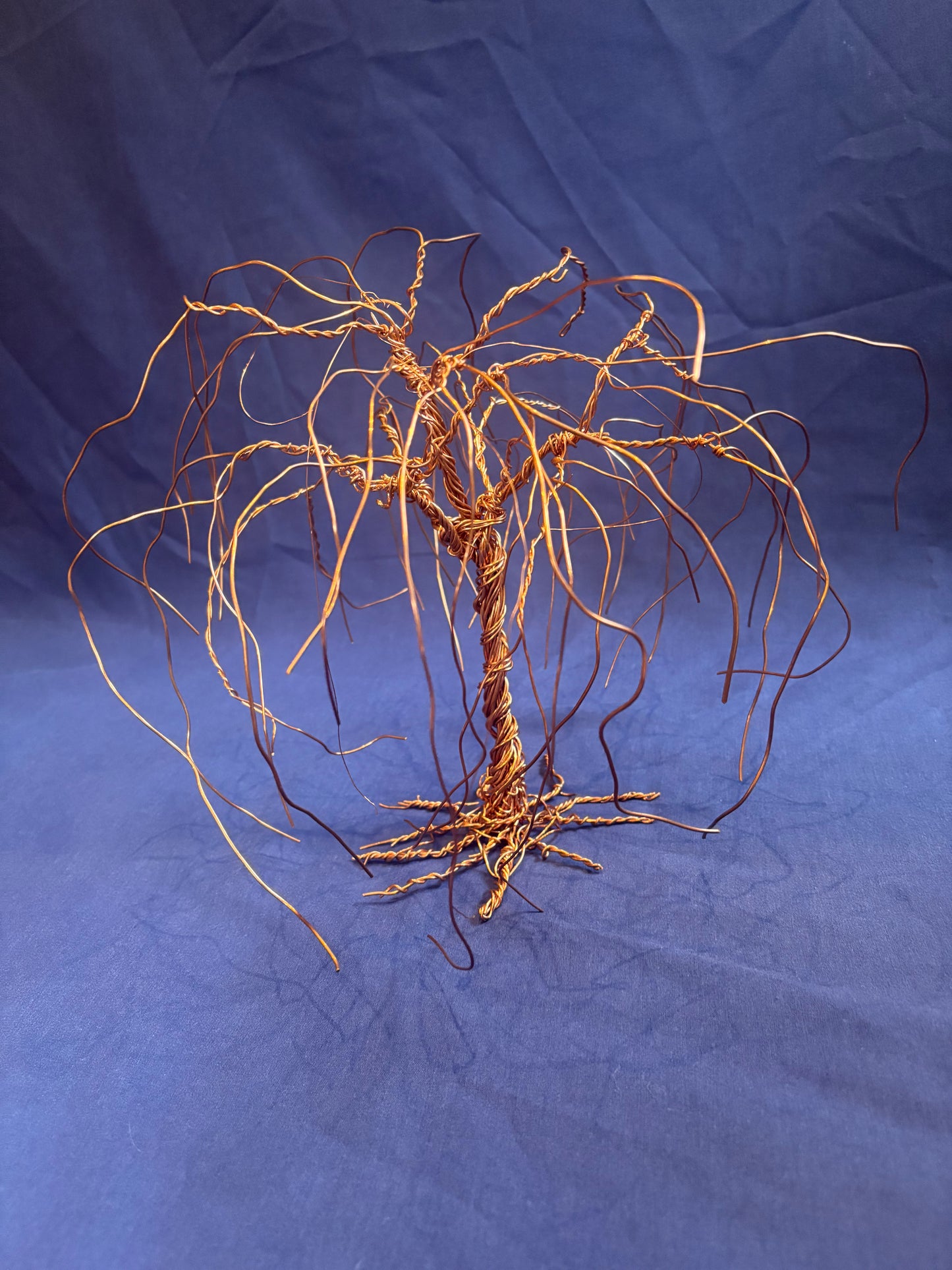 Copper Wire Willow Tree Sculpture – Handmade Wire Art