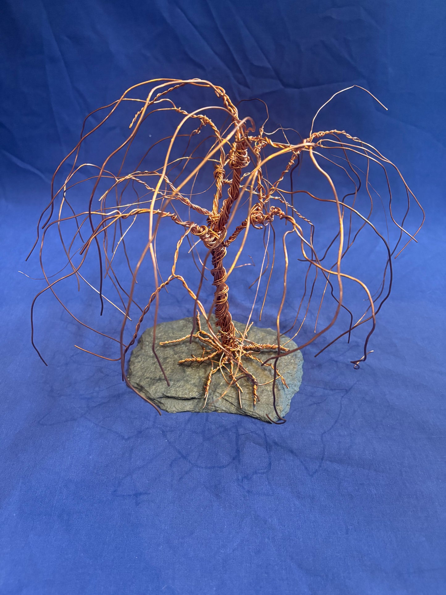 Copper Wire Willow Tree Sculpture – Handmade Wire Art