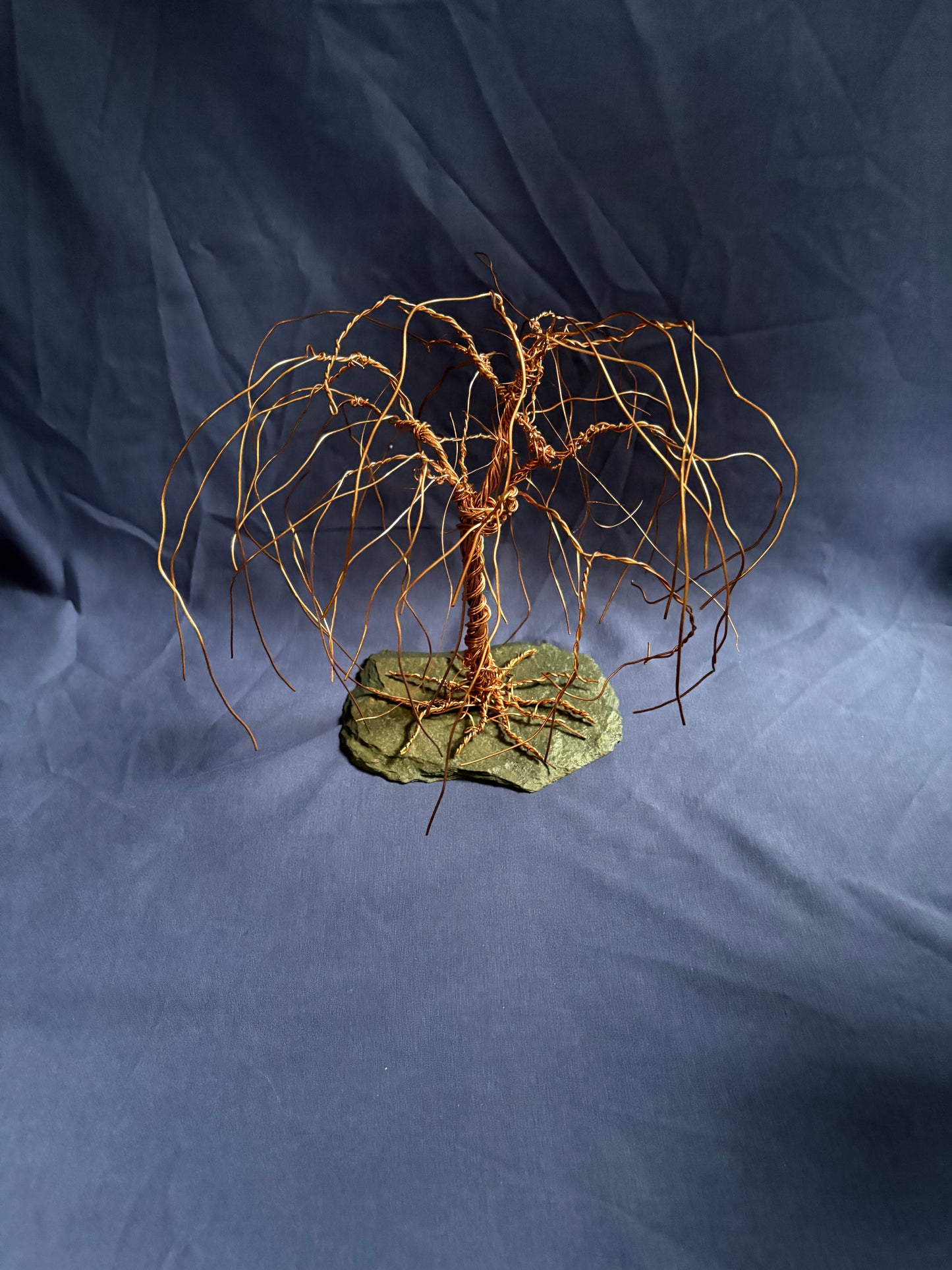 Copper Wire Willow Tree Sculpture – Handmade Wire Art