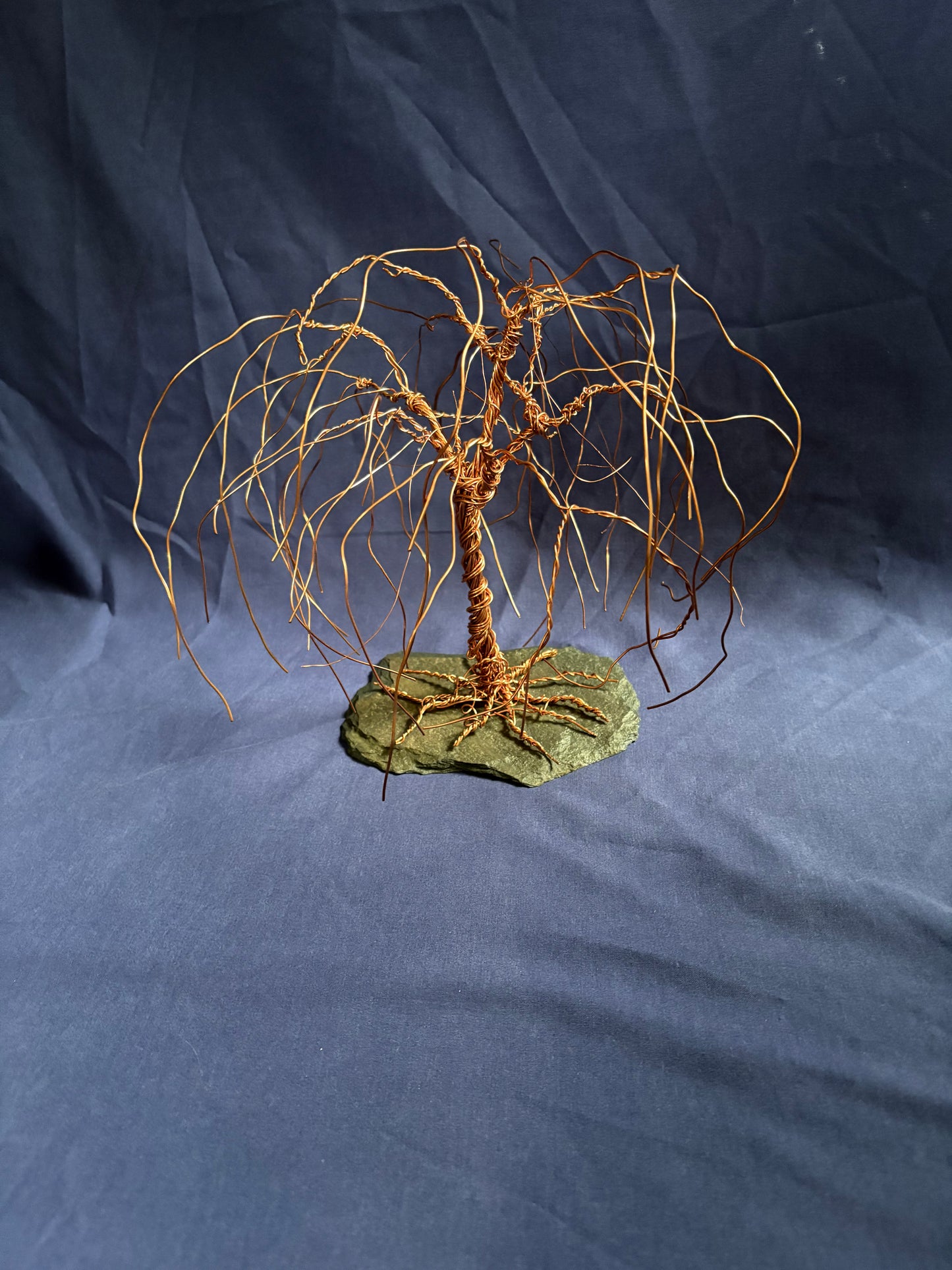 Copper Wire Willow Tree Sculpture – Handmade Wire Art