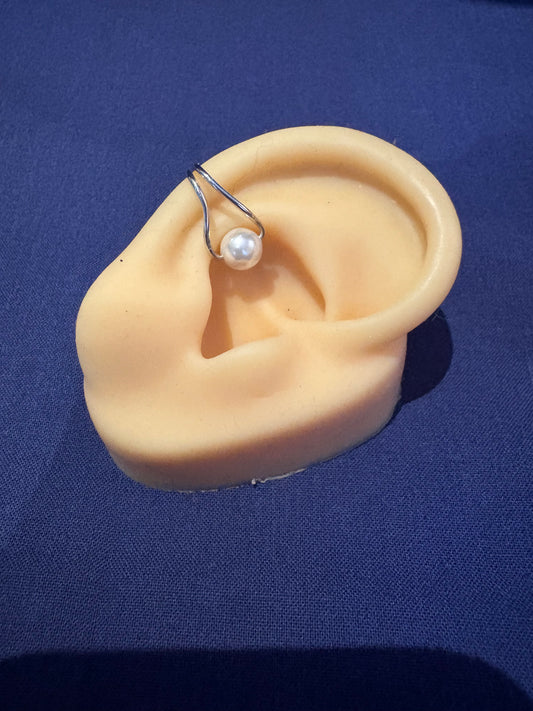 sterling silver and ear cuff