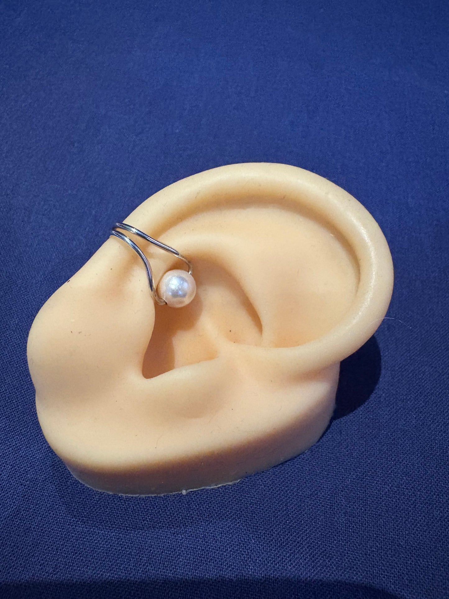 sterling silver and ear cuff