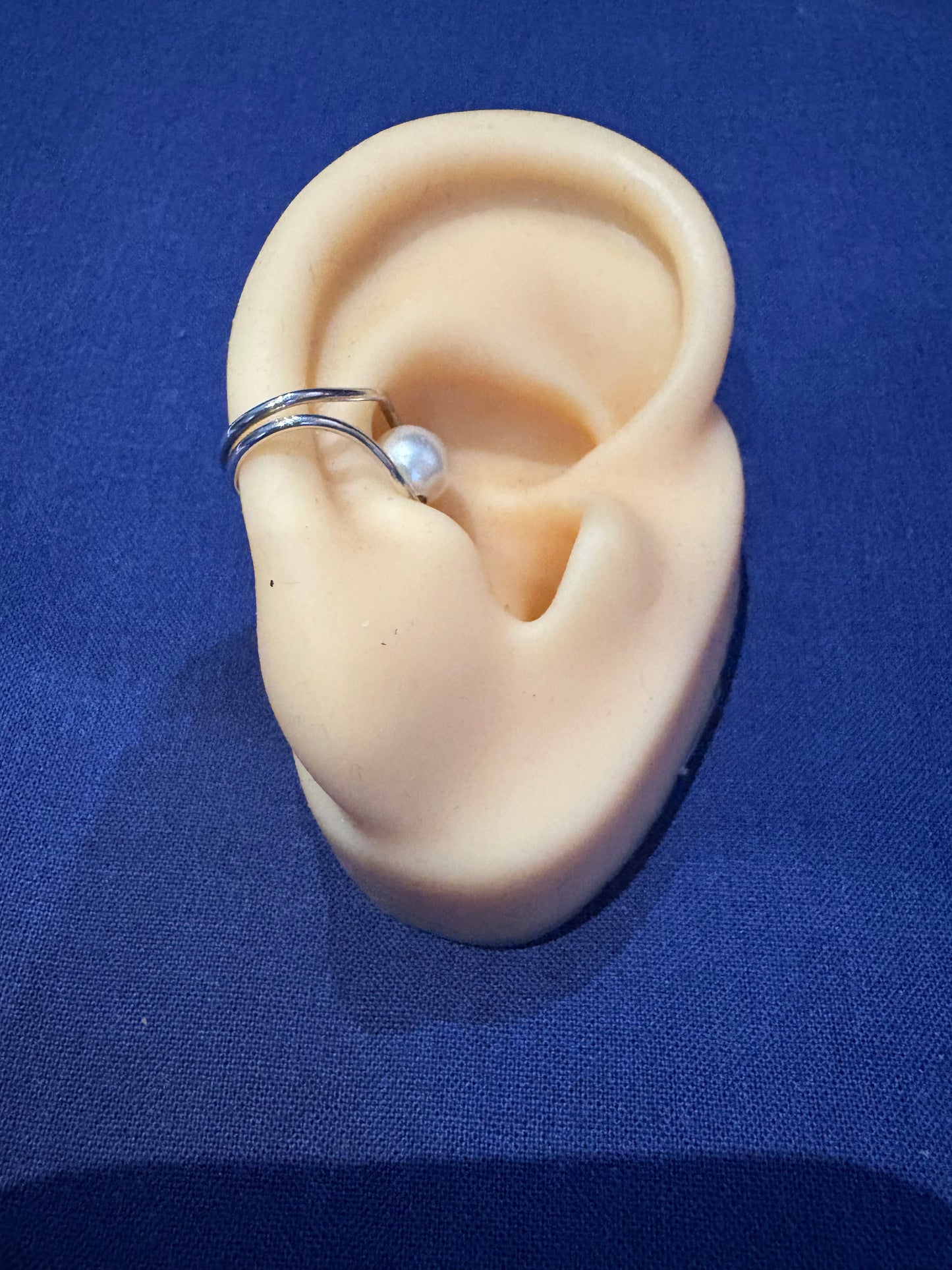 sterling silver and ear cuff