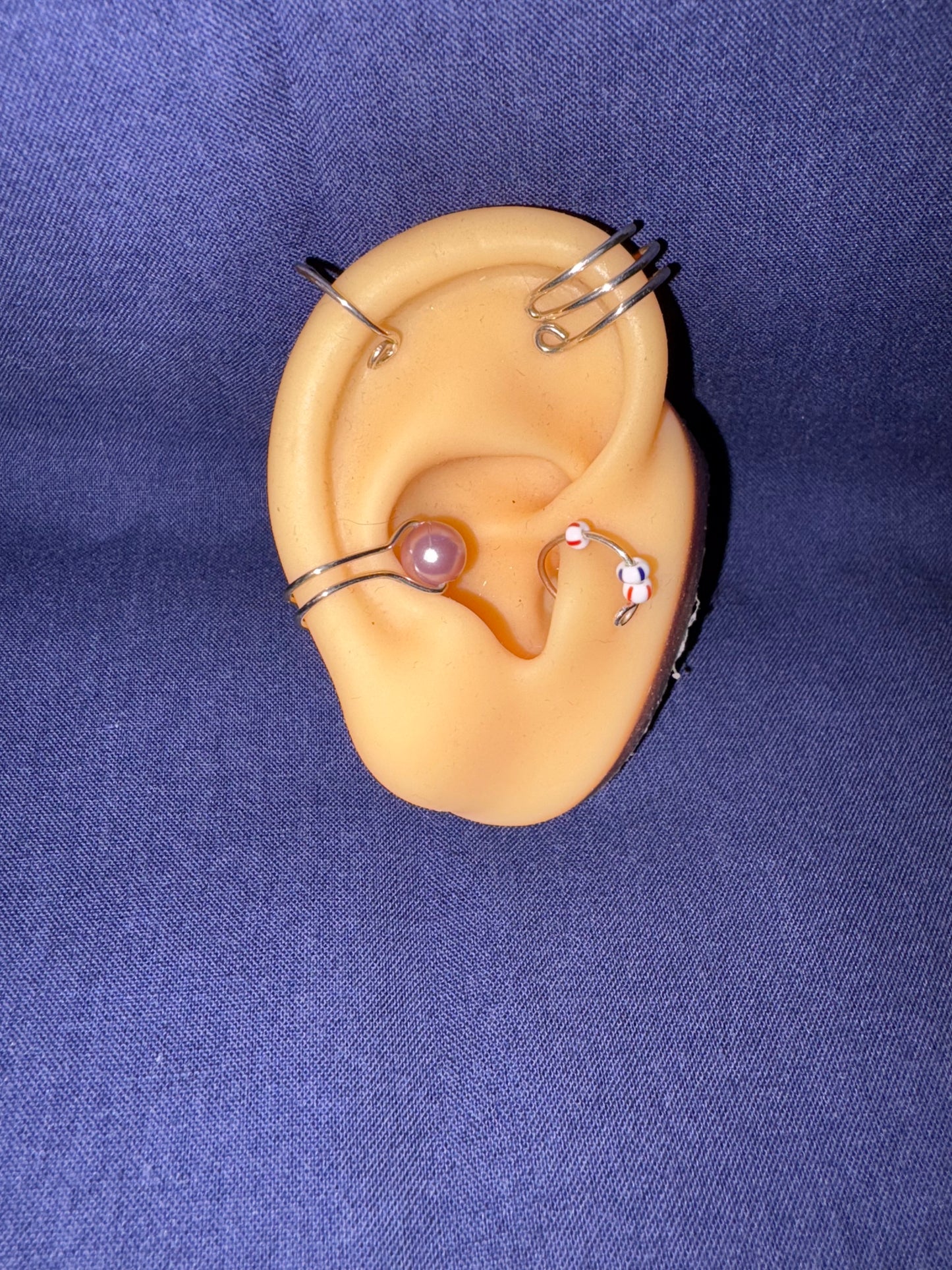 sterling silver and ear cuff