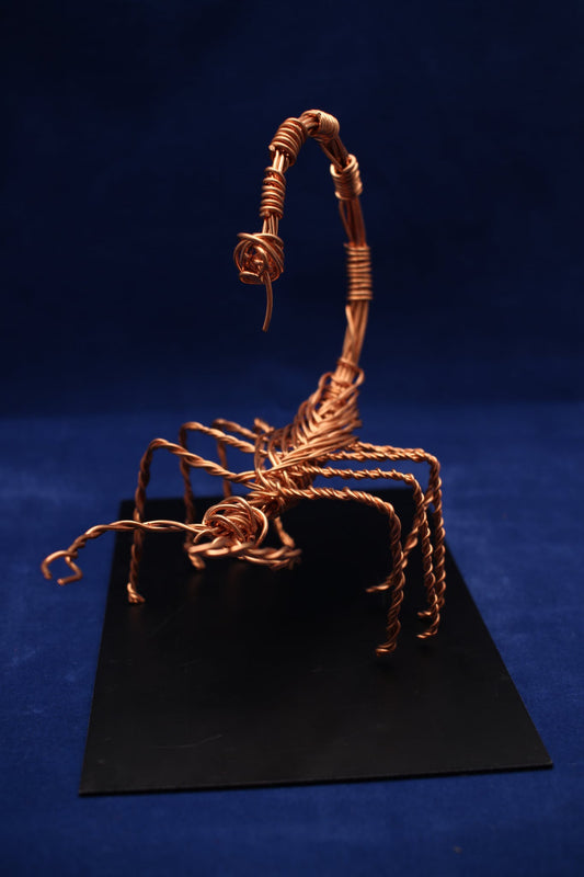 Copper Wire Scorpion Sculpture – Small