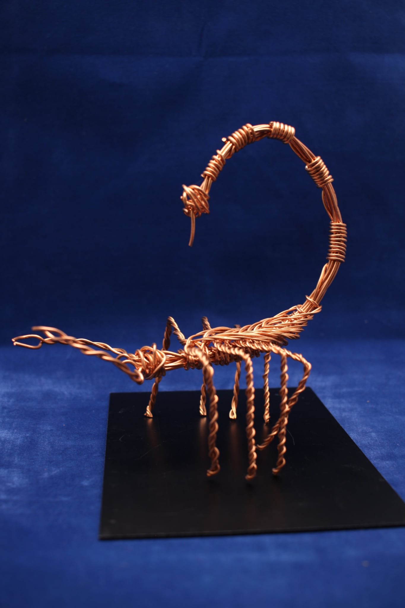 Copper Wire Scorpion Sculpture – Small