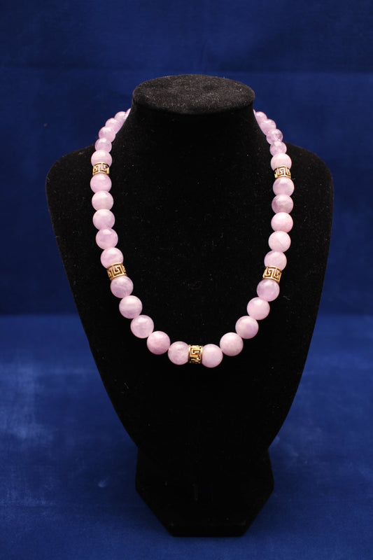 18" Lavender Amethyst Gold on Silver Necklace – Handmade Gemstone Jewelry