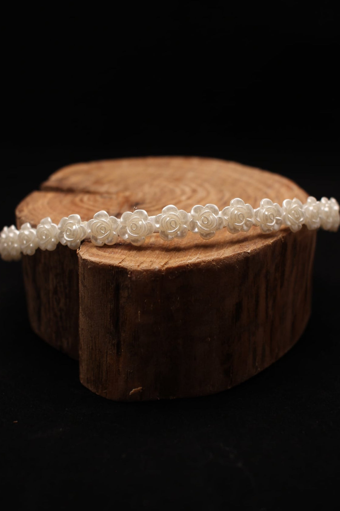 Cream Rose Floral Headband