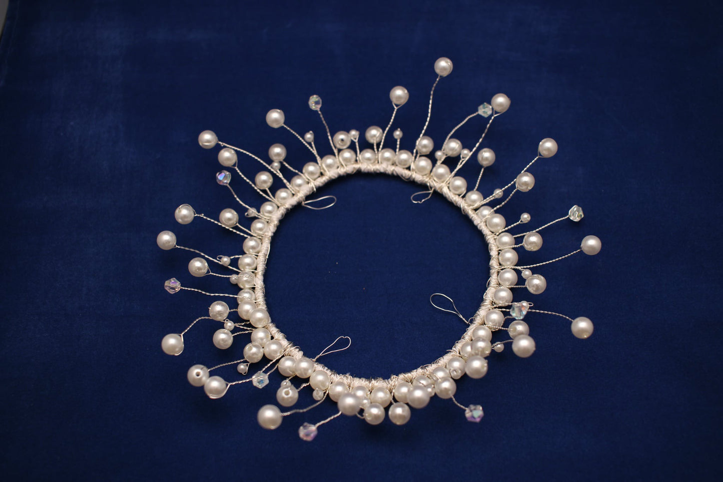 Beautiful Pearl Hair Bun Ring -Wedding/ special occasion Accessory