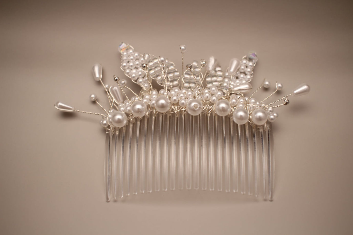 Pearl & Crystal Bridal Hair Comb
