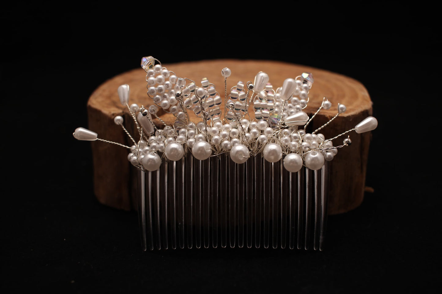 Pearl & Crystal Bridal Hair Comb